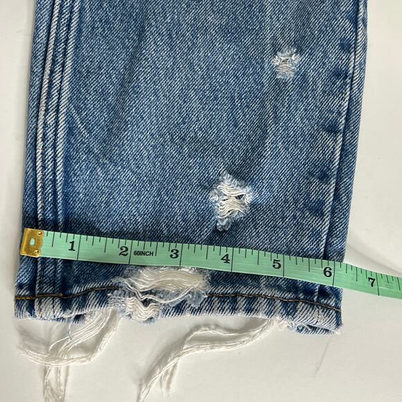 Abercrombie & Fitch Mom Jean Distressed Denim Size 28 - Picture 6 of 10
